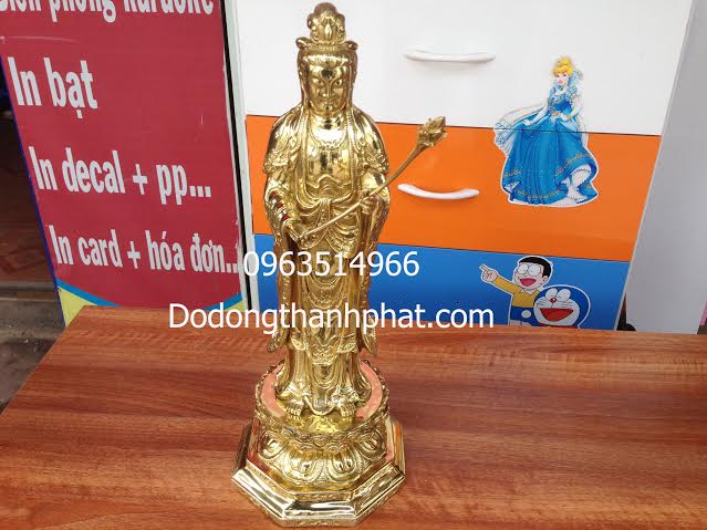 Tượng Phật Đại Thế Chí Đứng Đồng Vàng