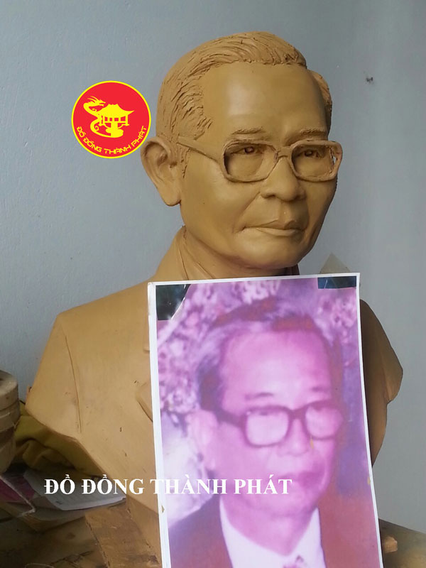 Đúc Tượng Đồng Chân Dung Bán Thân 42 cm