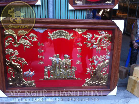Bán bức tranh mừng thọ ông bà khổ 50x60