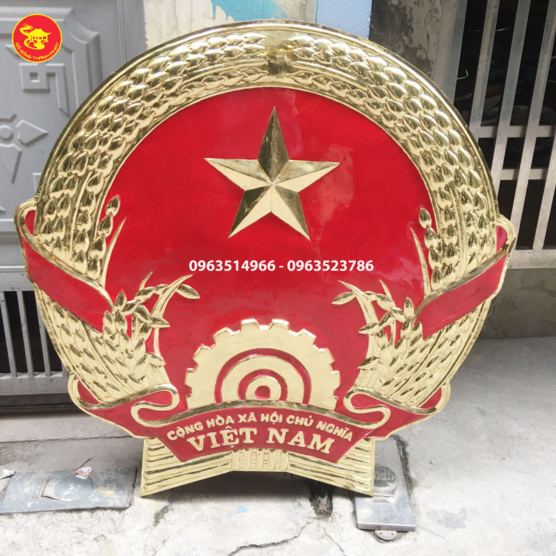Báo Giá Quốc Huy Việt Nam Bằng Đồng Đẹp Đường Kính 1 m