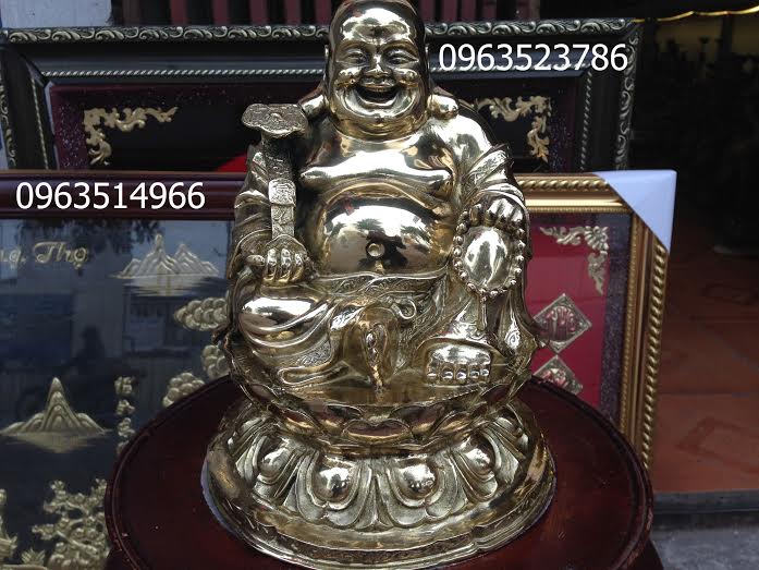 Tượng Phật Di Lạc Ngồi Đài Sen Mang Ngọc Tỷ
