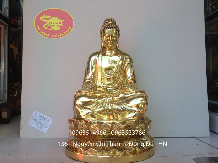 Cửa Hàng Bán Tượng Phật Di Đà Bằng Đồng Cao 68 cm
