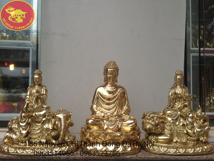 Bộ Tượng Phật Văn Thù, Thích Ca Mâu ni, Phổ Hiền Bồ Tát