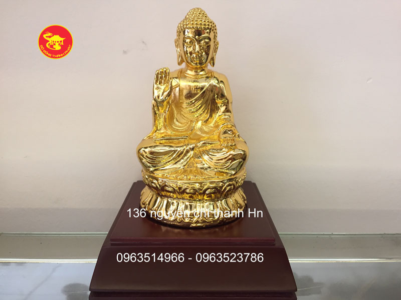 Tượng Phật A DI Da Mạ Vàng Để Ô Tô