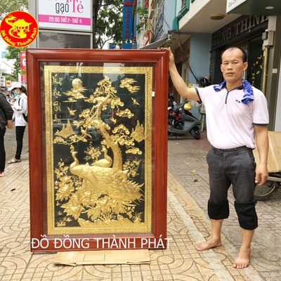 Tranh Vinh Hoa Phú Quý Đồng Mạ Vàng