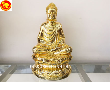 Đức Phật Thích Ca Mâu Ni Bằng Đồng Mạ Vàng 24 k