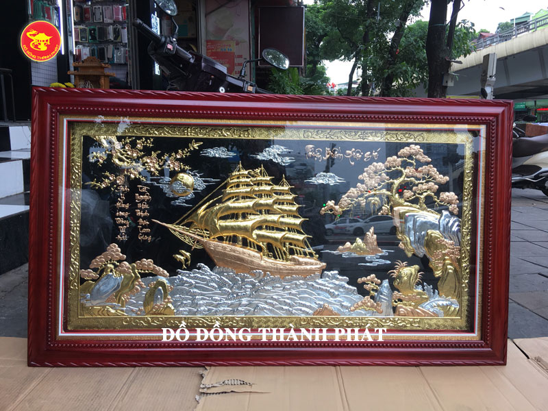Tranh Thuận buồm xuôi gió bằng đồng tam khí