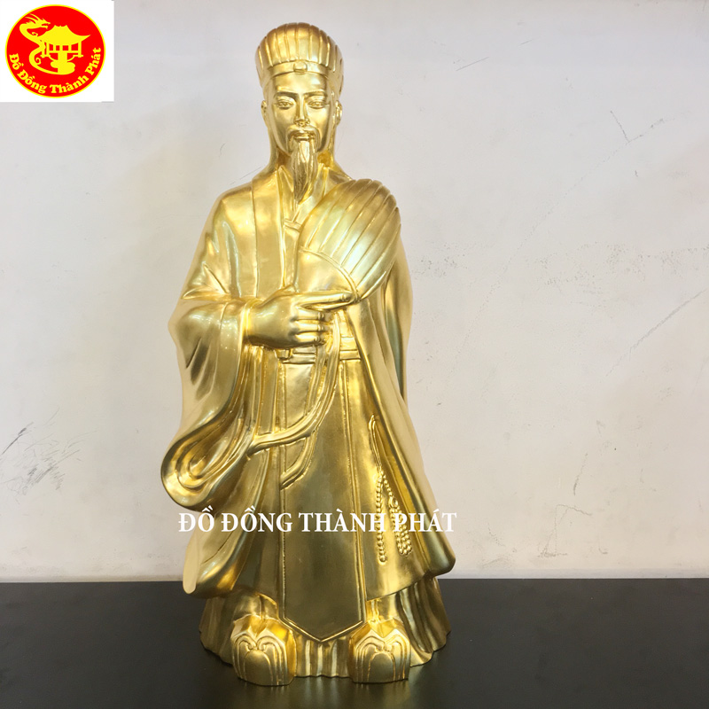 Tượng Khổng Minh Dát Vàng 9999 Cho Khách Nam Từ Liêm Hà Nội