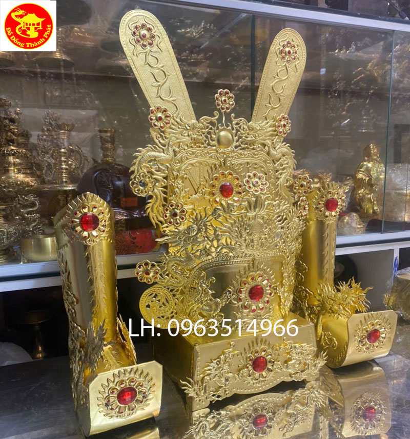 địa chỉ bán bộ mũ thờ quan hoàng bằng đồng