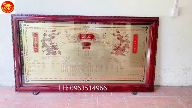 gia phả rong họ bằng đồng đẹp 