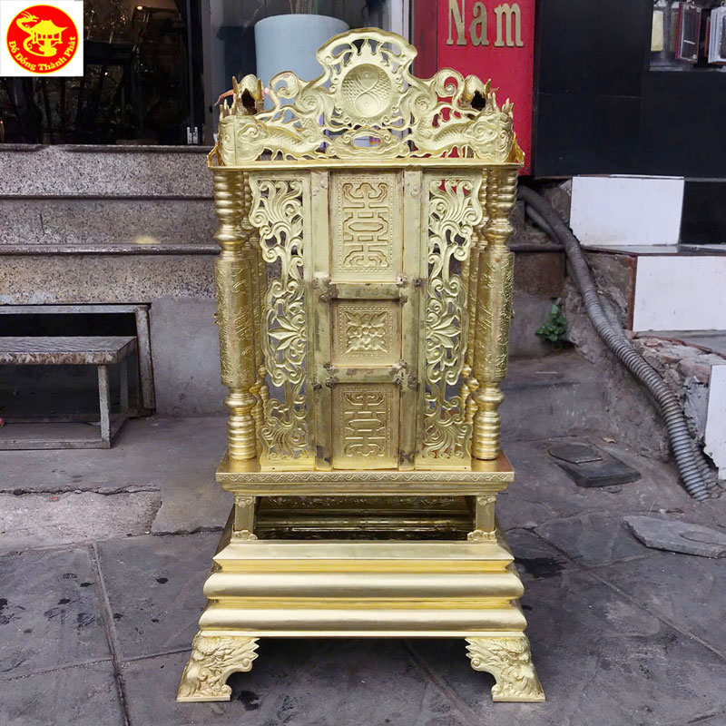 mẫu ngai thờ cúng bằng đồng dùng cho gia tiên ông bà