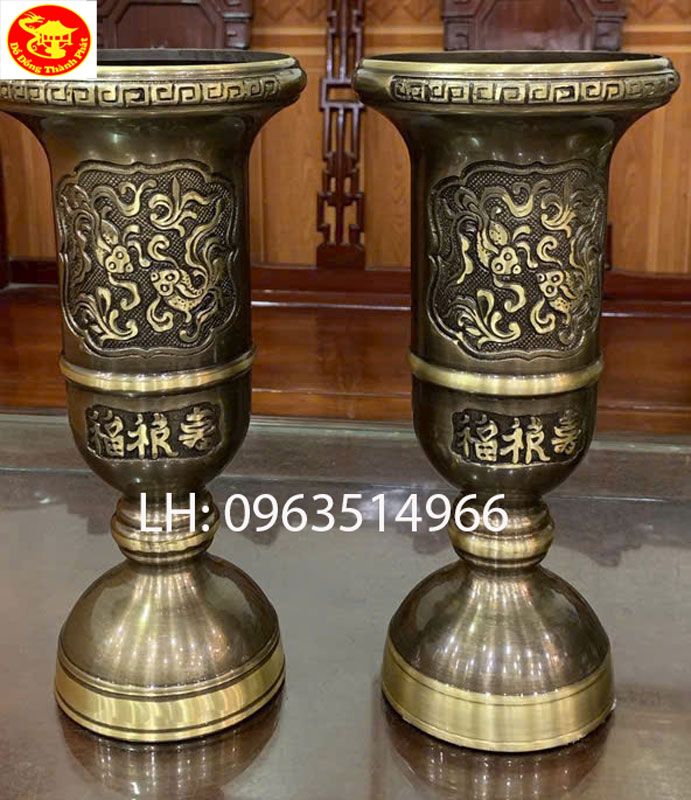 đôi ống hương đồng hai công nghệ 