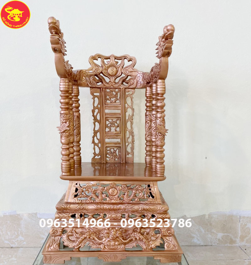 ngai thờ cúng bằng đồng đúc cao 81 cm hoàn thiện bàn giao cho khách Hà Nội
