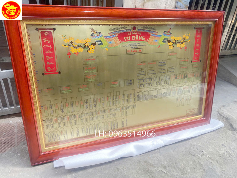 nơ làm gia phả bằng đồng đẹp 
