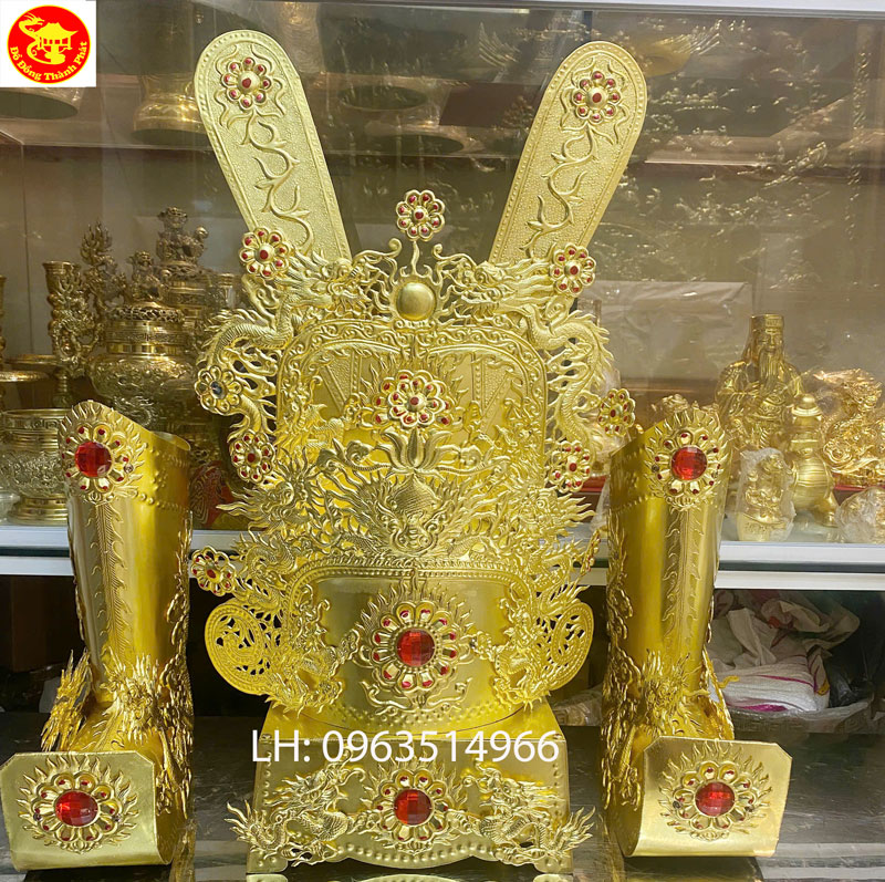 bộ mũa hia quan thờ bằng đồng đẹp 