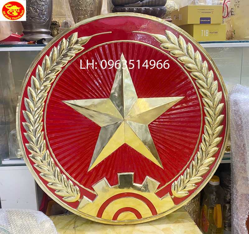 phù hiệu quân đội bằng đồng đẹp