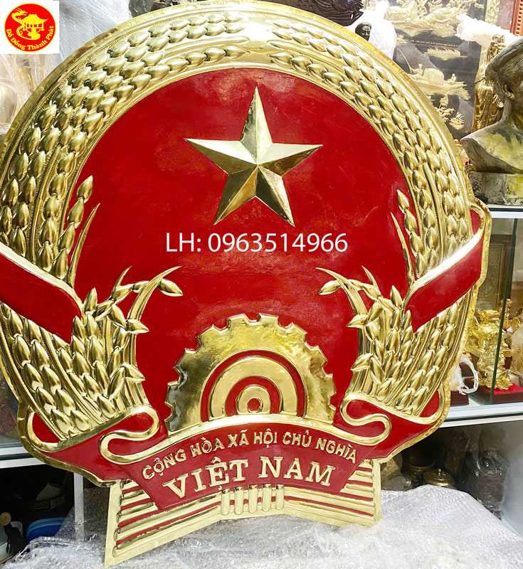 mẫu quốc huy việt nam bằng đồng đẹp