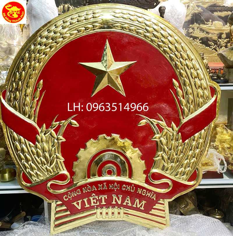 quốc huy việt nam bằng đồng đường kính 70 cm