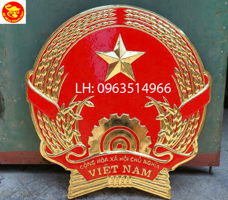 quốc huy việt nam bằng đồng đường kính 40 cm