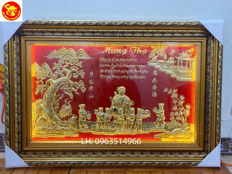 địa chỉ bán tranh đồng mừng thọ ông bà đẹp nhất tại cầu giấy