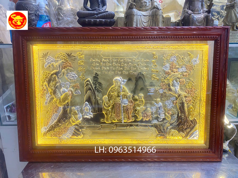 tranh đồng mừng thọ bà đẹp nhất