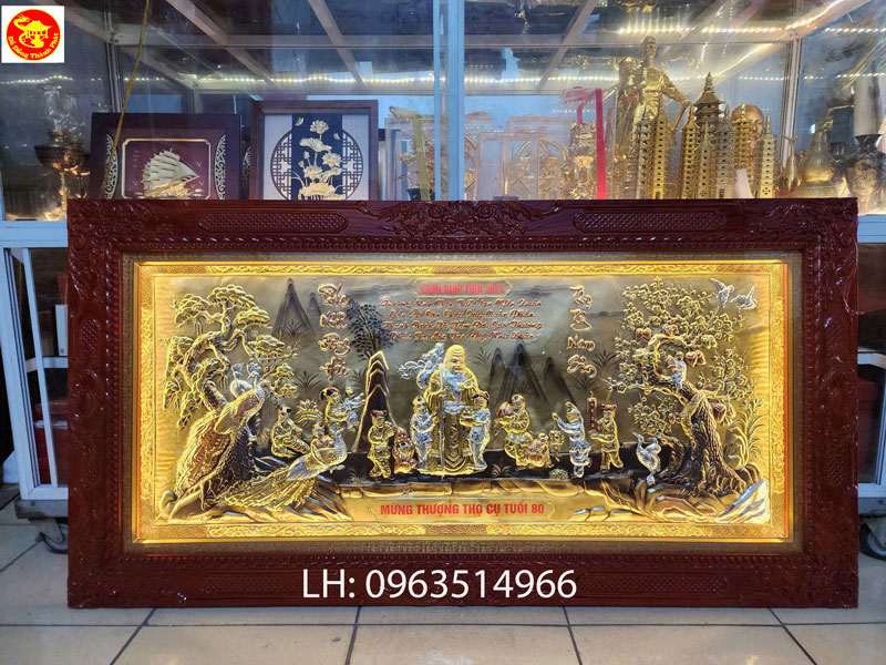 tranh mừng thọ ông bà mừng xuân quý ngọ 2026