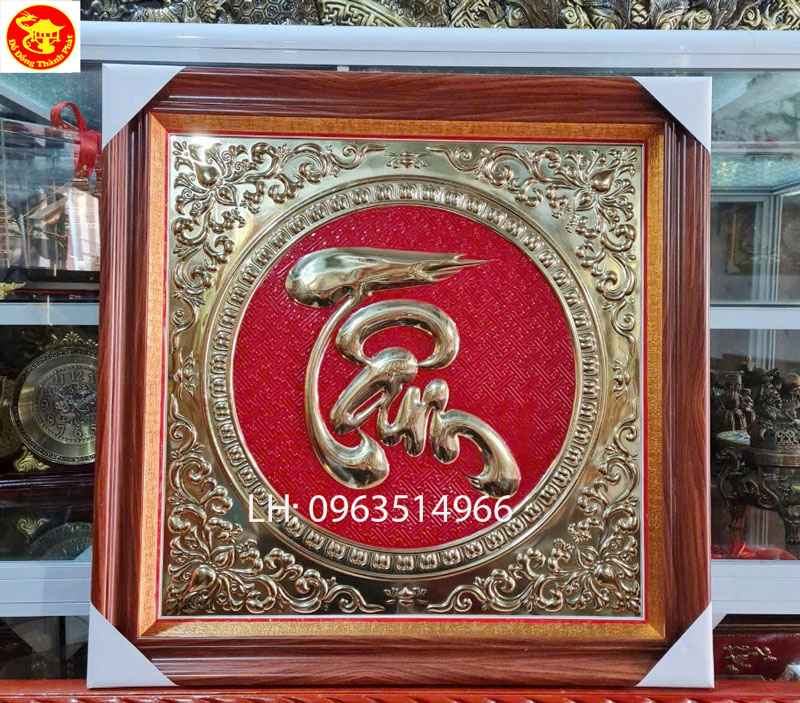 nơi bán tranh đồng chữ tâm đẹp ý nghĩa