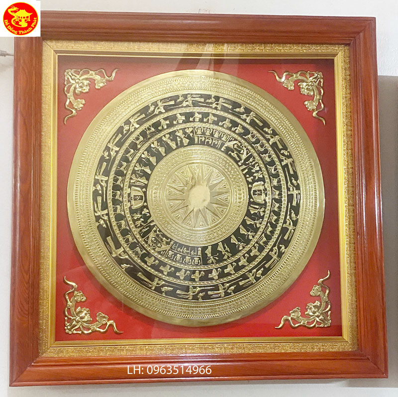 mặt trống đồng treo phòng khách đẹp