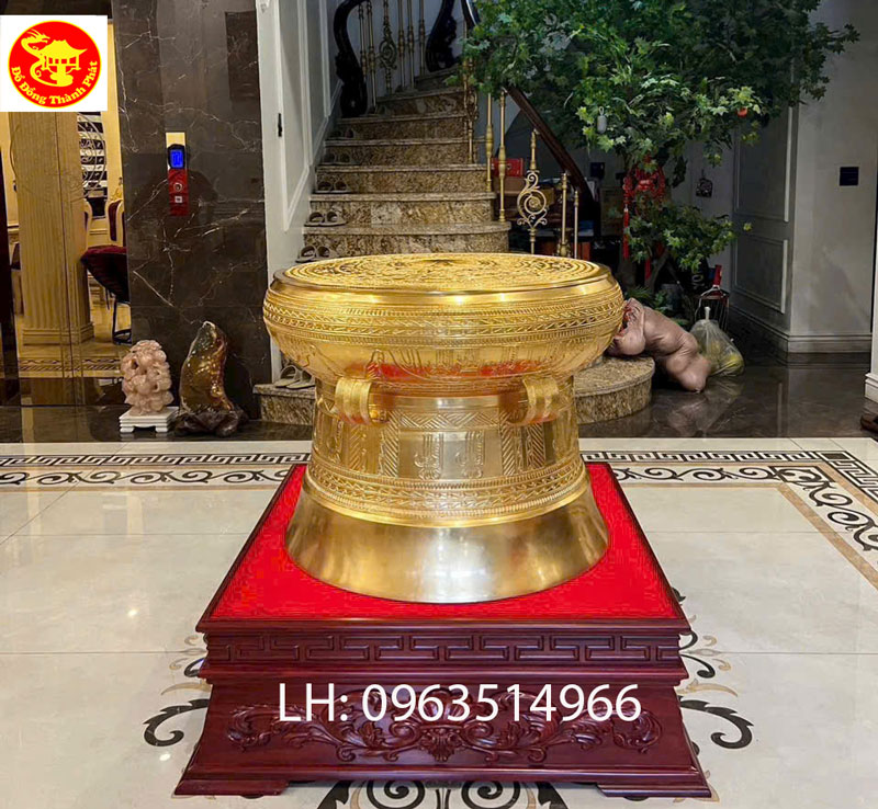trống đồng đông sơn trưng phòng khách đẹp