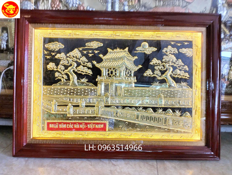 tranh khuê văn các bằng đồng bán ở hà nội