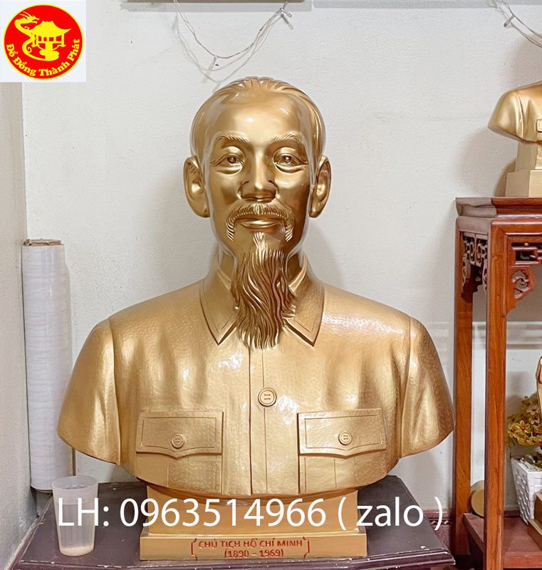 tượng bác hồ bán thân cao 81 cm