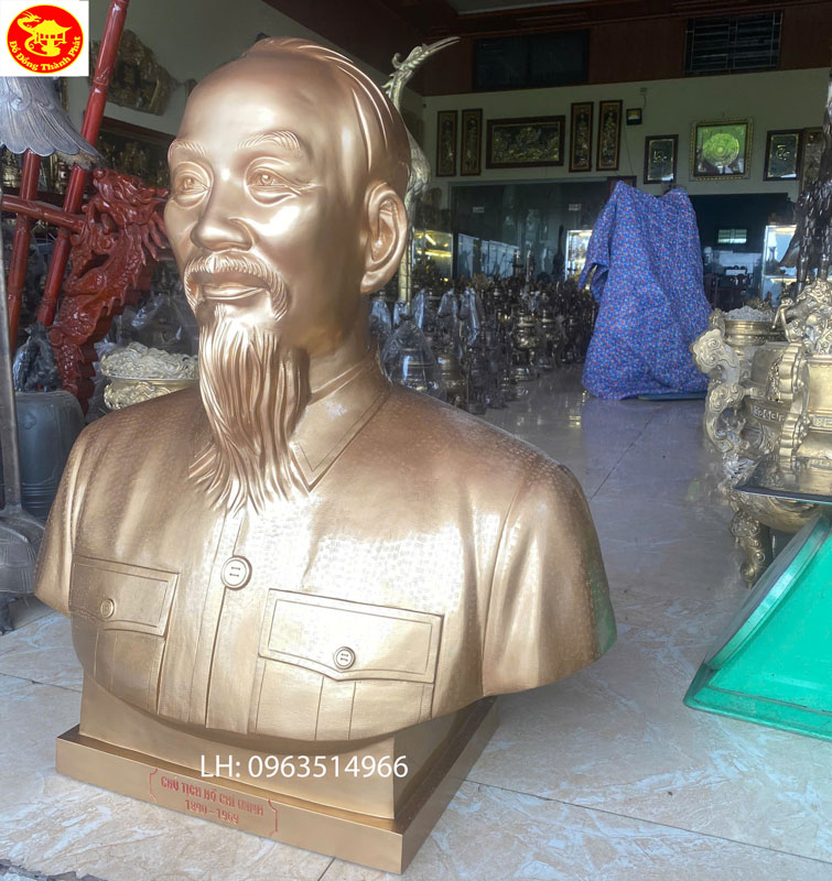 cửa hàng bán tượng đồng bác hồ bán thân