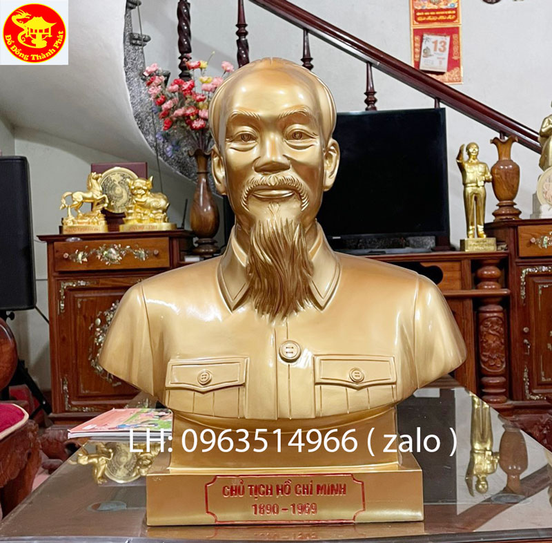 tượng bác hồ bán thân cao 50 cm