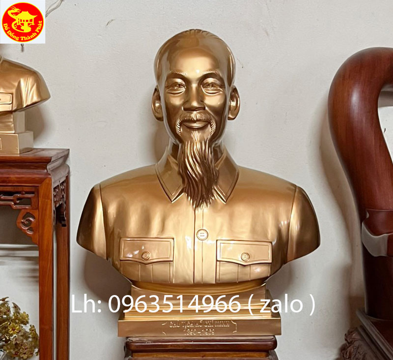 tượng chân dung bán thân bác hồ cao 70 cm