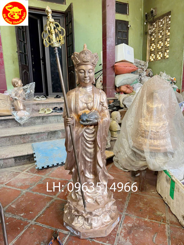 đúc tượng đồng bồ tát địa tạng hoàn thiện