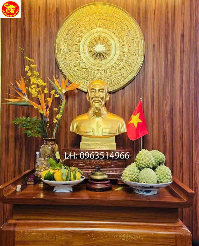 hoàn thiện tượng đồng bác hồ bán thân cho khách tại Đà Nẵng