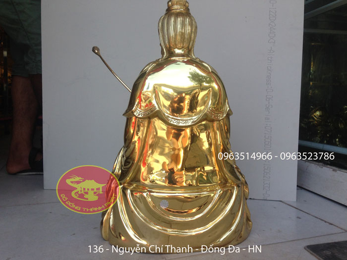 Tượng Phật Đại Thế Chí Ngồi Đài Sen Cao 48 cm