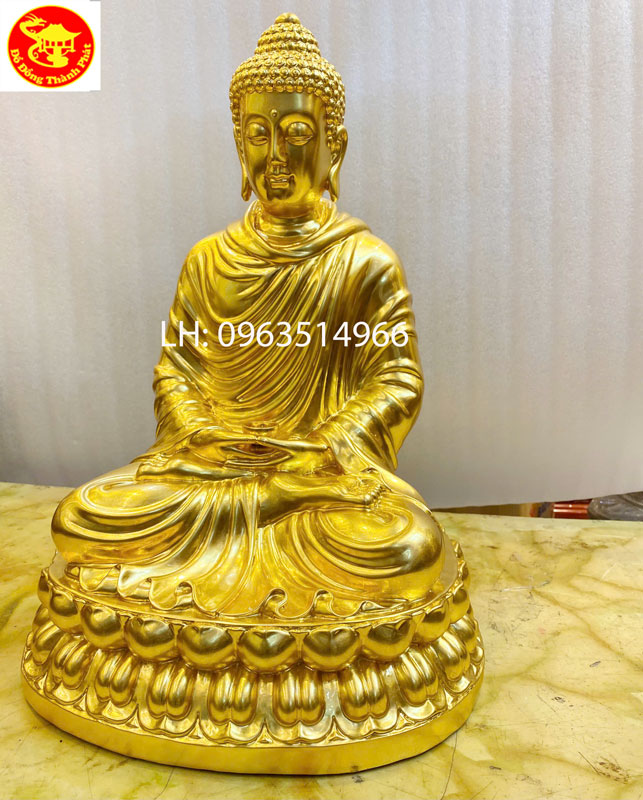 tượng phật bằng đồng bản sư thích ca mâu ni