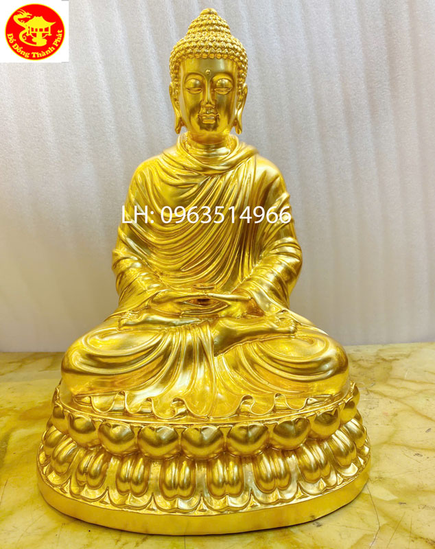 tượng phật bản sư thích ca mâu ni dát vàng 9999