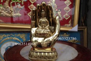 Bàn Tay Phật Quán Thế Âm Bồ Tát Bằng Đồng