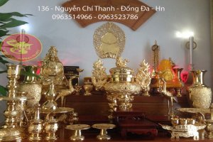 Bộ Đồ Thờ Cúng Mạ Vàng 24 k Đẹp Nhất Hà nội