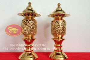 Mạ Vàng Đôi Đèn Quả Dứa 24 k