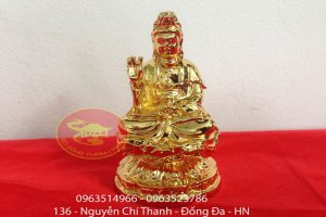 Tượng Quán Thế Âm Bồ Tát Mạ Vàng Để Ô Tô
