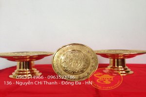 Mâm Bồng Mạ vàng 24 k Cao Cấp