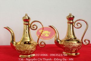 Ấm Nhót Rượu Mạ Vàng 24 k