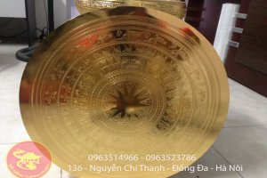 Mặt Trống Đồng Ngọc Lũ Mạ Vàng 24 k