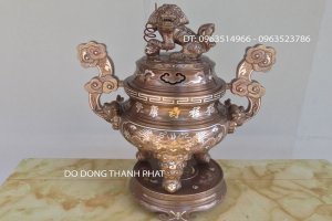 Đỉnh Đồng Ngũ Sắc Long Phụng 55