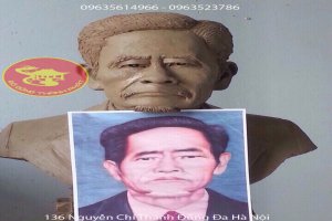 Đúc Tượng Chân Dung Bán Thân Cao 42 cm