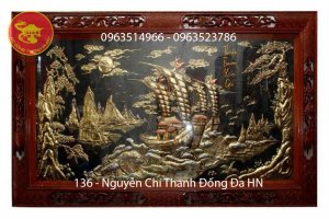 Tranh Đồng Thuận Buồn Xuôi Gió Phù Điêu Đẹp