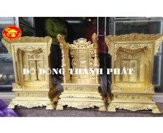 Bộ Ngai Khám Đồng Thờ Gia Tiên